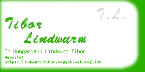 tibor lindwurm business card